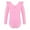 Pink, variant on Alvivi Girls Ruffle Shoulder Ballet Dance Gym Leotard One Piece Long Sleeve Crisscross Bodysuit Orange Pink 13-14