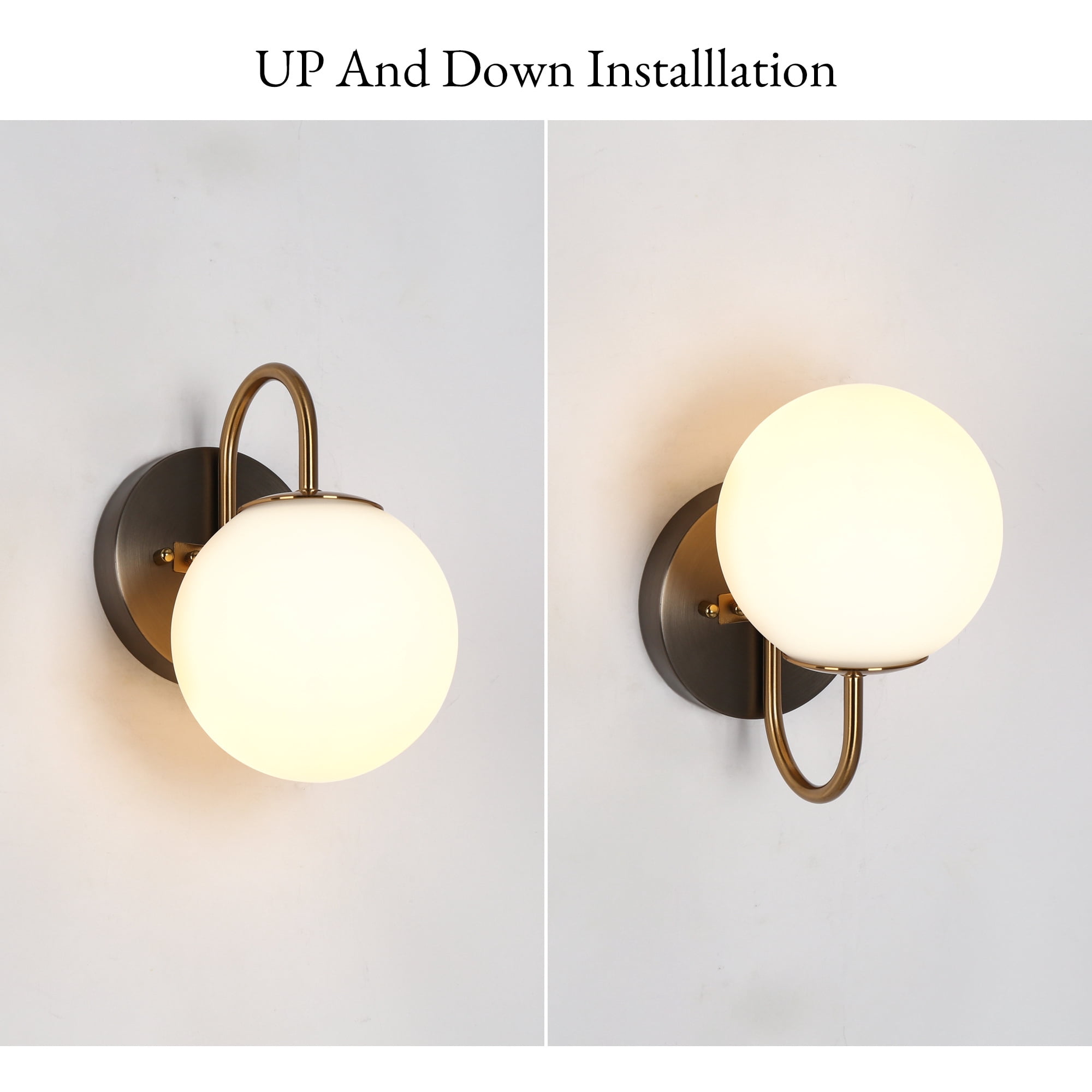 Aladarimostinin 5.3-in W 1 -Light Polished Gold Wall Sconce