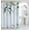 Multicolor Floral, variant on Dainty Home Blue Ombre Fabric Shower Curtain – 3D Textured Design, Water-Repellent, Machine-Washable Bathroom Curtain, 70" x 72"