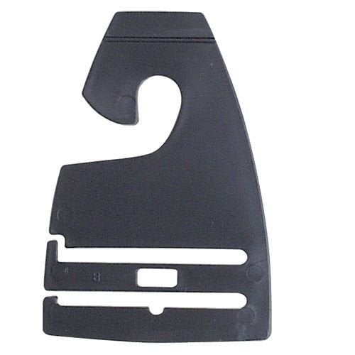 Black Neck Tie Hangers for Retail, Economic Plastic Tie Hooks, 100 Pack