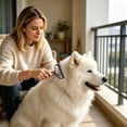 thumbnail image 4 of FEOLGEHLY Double Sided Pet Dematting Comb for Dogs and Cats, Undercoat Rake with Stainless Steel Blades, Safe Deshedding and Detangling Pet Brush for Long Hair Grooming (Black), 4 of 8