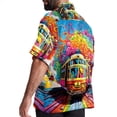 thumbnail image 3 of Mind car Men's Hawaiian Printed Short Sleeve Button Down Casual Beach Shirt's, Unisex, 3 of 6