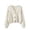 *Beige, variant on ClodeEU Women's V Neck Button Down Cropped Cable Knit Cardigan,Long Sleeve Loose Vintage Knit Outerwear Beige,Women's Plus Free Size
