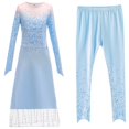thumbnail image 1 of HAWEE Elsa 2 Dress Up Costume Set Snow Queen Suits (3Pcs) for Halloween Cosplay Party, 1 of 3
