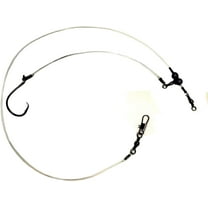 Stellar Single Drop 4/0 Hook Drum Leaders (3 Pack), Saltwater Fishing Rig, Circle Hooks 100 lb. Mono