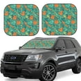 thumbnail image 6 of Kdxio Fall Forest Squirrel Print 2-Piece Sun Shade Front Windshield - Foldable Car Front Window Sunshades for Most Sedans SUV Truck, 6 of 6