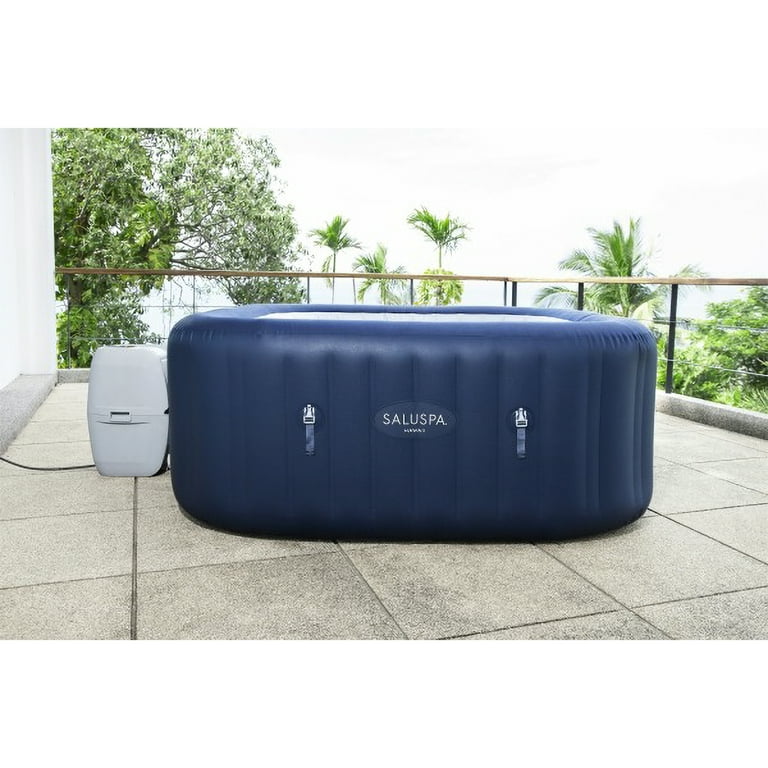 Bestway SaluSpa Tub Inflatable Hawaii Hot 114 Jets, Blue AirJet with