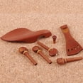 thumbnail image 6 of Raindrops Jujube Wood Violin Accessories 7Pcs Set with Chin Rest and Tailpiece, 6 of 8