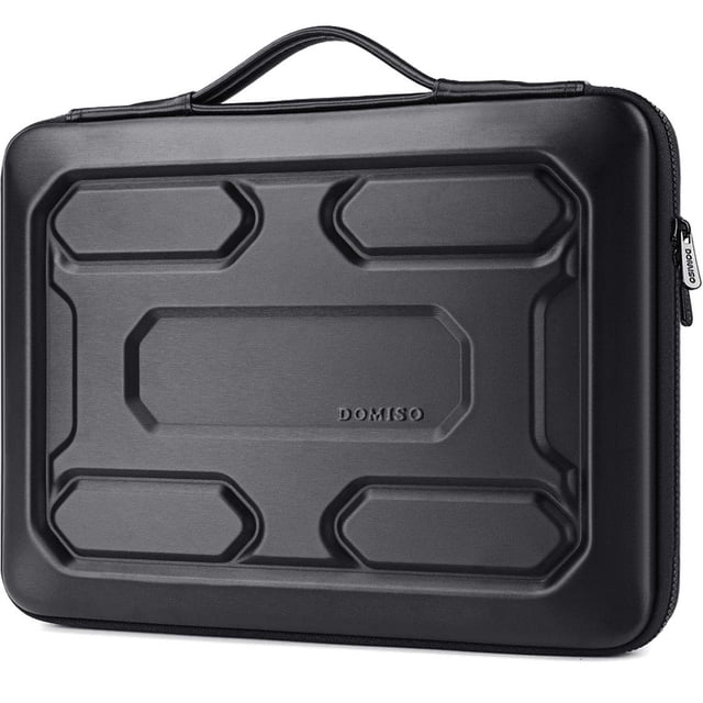 DOMISO Funda para ordinador Resistente a los Golpes de 15,6 Pulgadas con Funda Protectora con asa Compatible con Lenovo IdeaPad 520 de 15,6/ DELL Inspiron 15 3000 3573 / HP/ASUS/Acer Computer, Negro