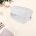 thumbnail image 3 of Unique Bargains 1 Pc Lady Portable Make Up Organizer Case for Outdoor Activities White Polyester, 3 of 5