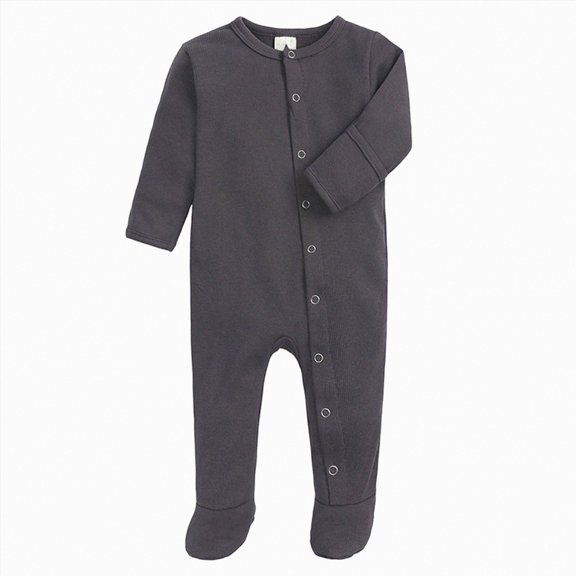 Newborn Baby Footed Pajamas with Mitten Cuffs Cotton Snap Up Baby Sleepers Sleepwear Playwear Footies 0-12 Months