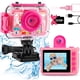 thumbnail image 1 of Cámara impermeable GKTZ Kids 20MP 1080p con tarjeta SD de 32GB rosa, 1 of 6