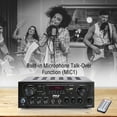 thumbnail image 6 of PYLE PTA24BT - Compact Bluetooth Home Audio Amplifier, 2-Ch. Audio Source Stereo Receiver System with FM Radio, MP3/USB/SD/AUX Playback (250 Watt), 6 of 6