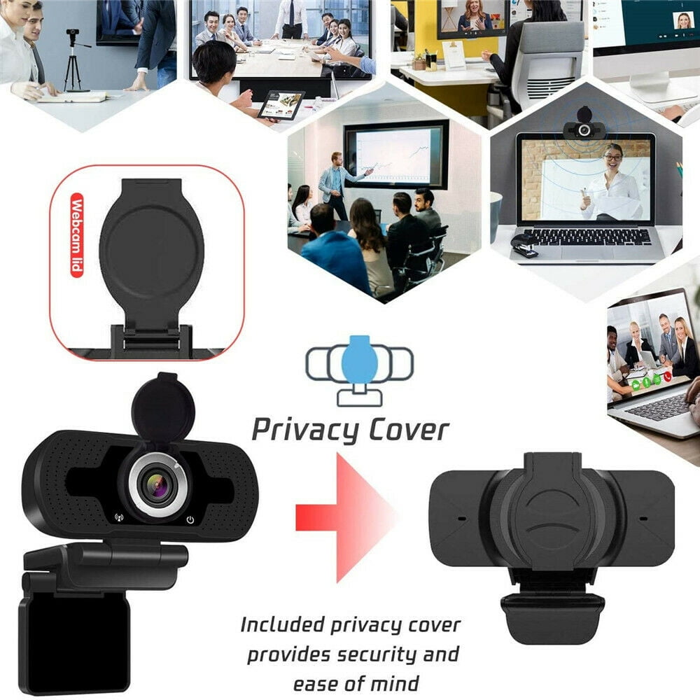 1080P Full HD USB Webcam for PC Desktop Laptop Web Camera with Microphone Full HD