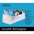 thumbnail image 5 of CarryAll Reusable Large Tote Bag, Rectangle Heavy Duty Collapsible Storage, 5 of 5
