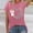 Pink, variant on Womens Easter T-Shirts Fashion Funny Love Heart Bunny Graphic Print Tops Loose Short Sleeve Crew Neck Casual Family Gifts Tees