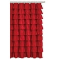 thumbnail image 3 of Spring Design Flamenco Ruffle Shower Curtain (RED), 3 of 6