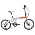 thumbnail image 1 of Bicicleta Plegable Benotto Athens R20 7v De Luxe Aluminio Color Plata/Naranja, 1 of 2