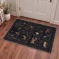 thumbnail image 5 of KUETH 2x7 Low Pile Low Pile Nature Runner Rug, Machine Washable Soft Non Slip Backing Rug Runner, ONYX BLOOM Rug for Hallway Kitchen Bedroom, 5 of 5