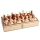 thumbnail image 2 of Juego de ajedrez magnético mejorado, juego de tablero de ajedrez de madera con piezas de ajedrez hechas a mano y ranuras de almacenamiento para niños adultos,, 2 of 5