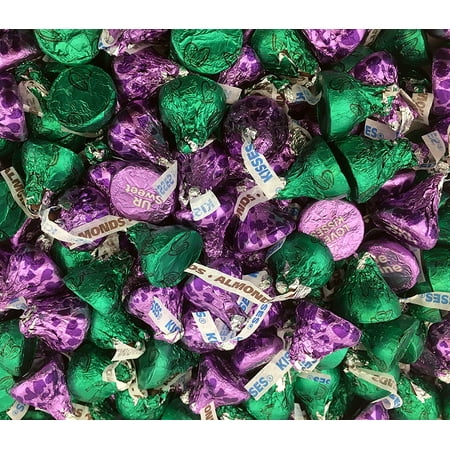 hershey s kisses mix purple milk chocolate conversation green foil