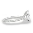 thumbnail image 3 of ESTE ORIGIN 2.00Ct Pear Cut Solitaire Lab-Grown Diamond Engagement Ring – Hidden Halo & Round Side Stones in 14K White Gold for Women US 10.5, 3 of 8