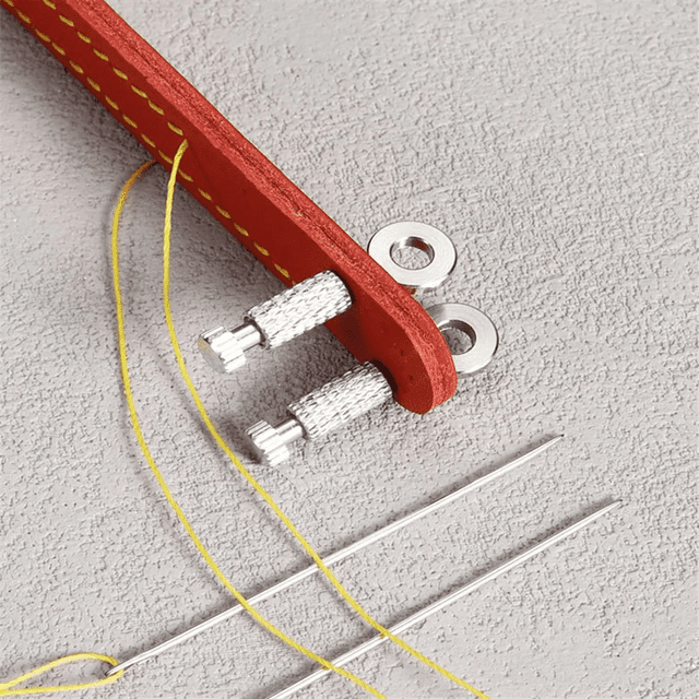 6Pcs Leather Suture Positioning Needle DIY Tool Suture Fixed Position Needle Leather Fixed Suture Needle 6-12mm
