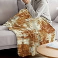 thumbnail image 3 of Brown Ombre Blanket Soft Cozy Warm Throw Blanket for Couch, Plush Fuzzy Flannel Fleece Blankets for Sofa, Gradient Abstract Art Vintage Bed Blankets Lightweight Gifts for Women, 50"x60", 3 of 9