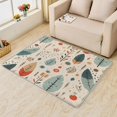 thumbnail image 3 of Leaf Rug 5x6 Area Rugs for Bedroom Living Room, Botanical Print Area Rug, Boho Carpet Machine Washable Non-Slip Large Rug, Soft Low Pile Area Rug, Indoor Decorative Rug W&I08, 3 of 7