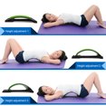 thumbnail image 4 of Graflsoa Portable Lumbar Stretcher for Back Pain Relief, Posture Correction, and Spinal Alignment - Adjustable 3-Level Design with Soft Rubber Mat, Compact & Lightweight for Home or Travel Use., 4 of 6