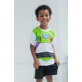 thumbnail image 2 of Disney Pixar Toy Story Buzz Lightyear Big Boys Cosplay T-Shirt and Mesh Shorts Outfit Set Toddler to Big Kid, 2 of 5