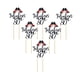 thumbnail image 5 of 6 Pcs Toppers Para Pasteles Palillos de Tortas Decoración Para De Bodas Partido y Negro 80, 5 of 9