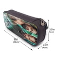 thumbnail image 3 of Wres-Tler W-W,E Black Leather Pencil Case Zipper Stationery Storage Bag,Ideal For Travel Lovely Functional, 3 of 6