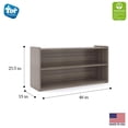thumbnail image 5 of Tot Mate 23.5" Contemporary Wood Composite Toddle Shelf Storage in Gray, 5 of 12