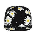 thumbnail image 2 of Haiem Daisies Flowers Classic Snapback Cap Flat Bill Hat Baseball Cap Adjustable Size Cotton Dad Hat, 2 of 9