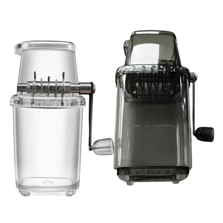 

2 Pieces Portable Manual Ice Crusher Shredding Machine Home Handheld Ice Stainless Steel Fast Crushing