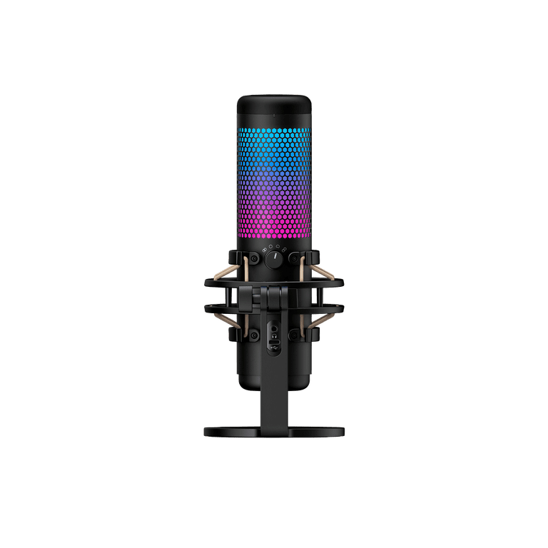 HyperX QuadCast S RGB USB Condenser Microphone, 9.5x5.1x4.1 in