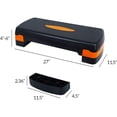 thumbnail image 3 of Fitvids Adjustable Aerobic Stepper Platform, Non-Slip Workout, 27", Black/Orange, 3 of 6