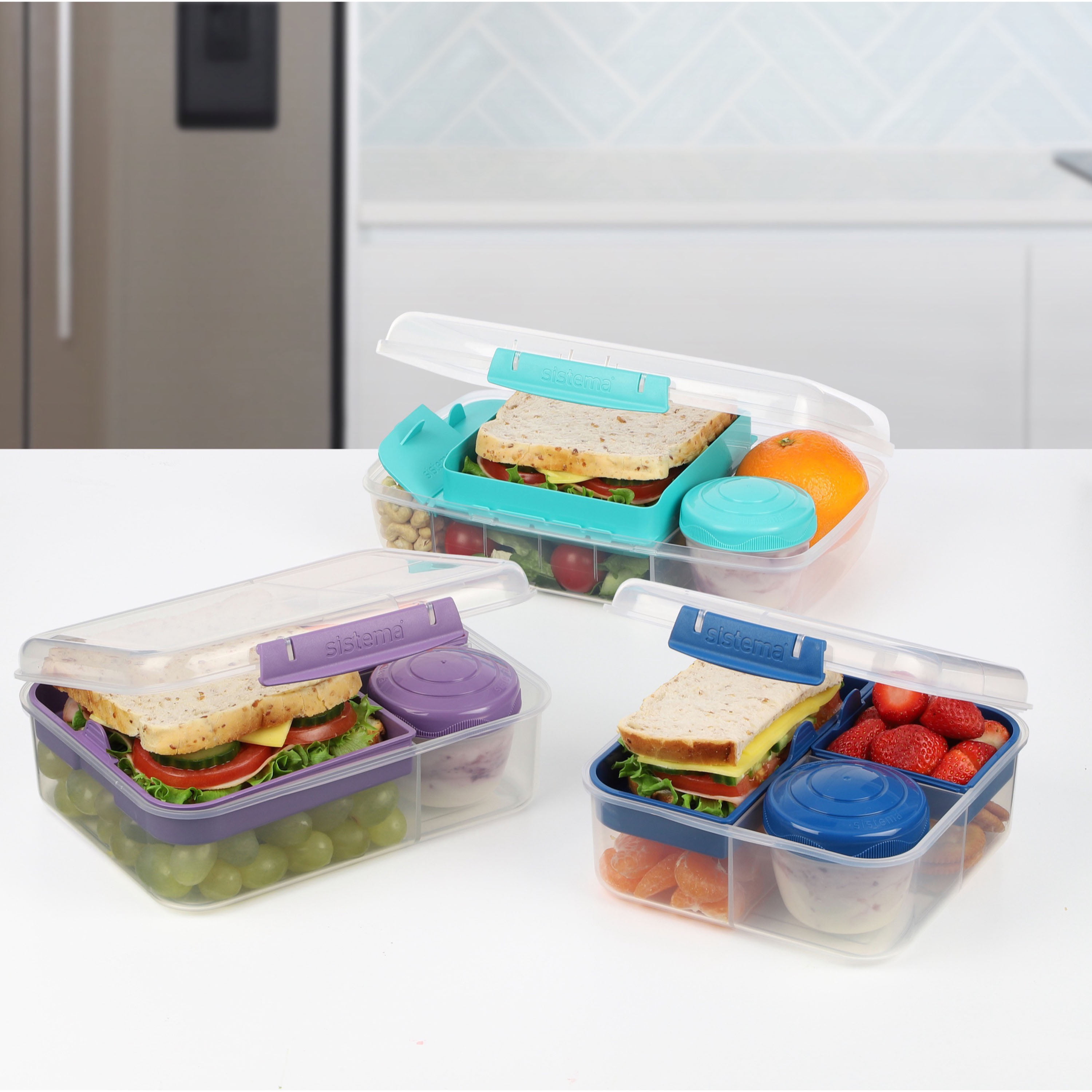 Sistema® Snacks To Go Container - Assorted, 13.5 oz - Harris Teeter