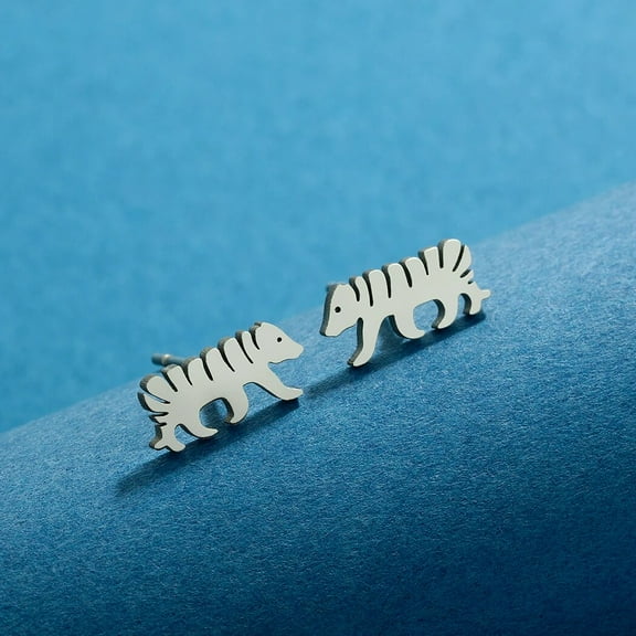 Handmade Tiger Stud Earrings Cute Animal Studs Animal Jewellery Simple Jewelry Birthday Party Gifts