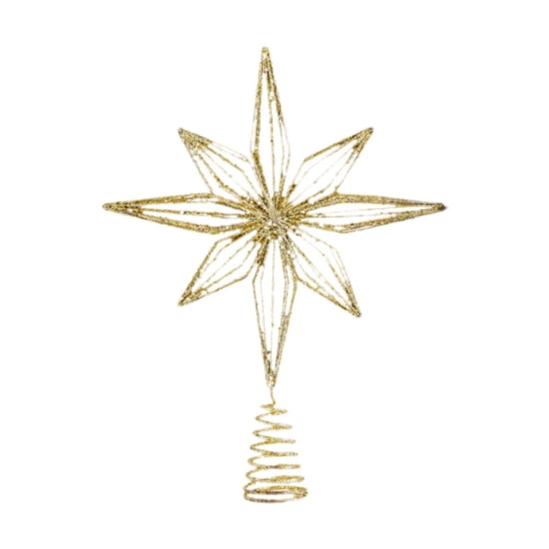 Adorno de Navidad CUTICAT Estrella Luminosa Decoración de Oro