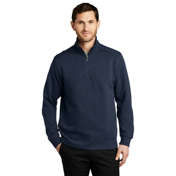 Port Authority F295 Slub Fleece 1/4-Zip Pullover, Mens Hoodies and Sweatshirts