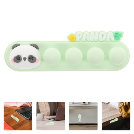 FRCOLOR Cable Clips Cute Panda Self Adhesive Cord Holder Cable Management Cord Organizer Wire Keeper For Desk Nightstand Phone Charger Computer Home Office Car