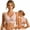 Pink, variant on Plus Size Strapless Bras for Women, Front Closure Lace Wireless Bandeau Bra, Non- Support Bra for Everyday & Casual Wear