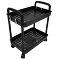 thumbnail image 2 of Carrito de almacenamiento con ruedas de 2 niveles para cocina, baño y lavadero, 2 of 8