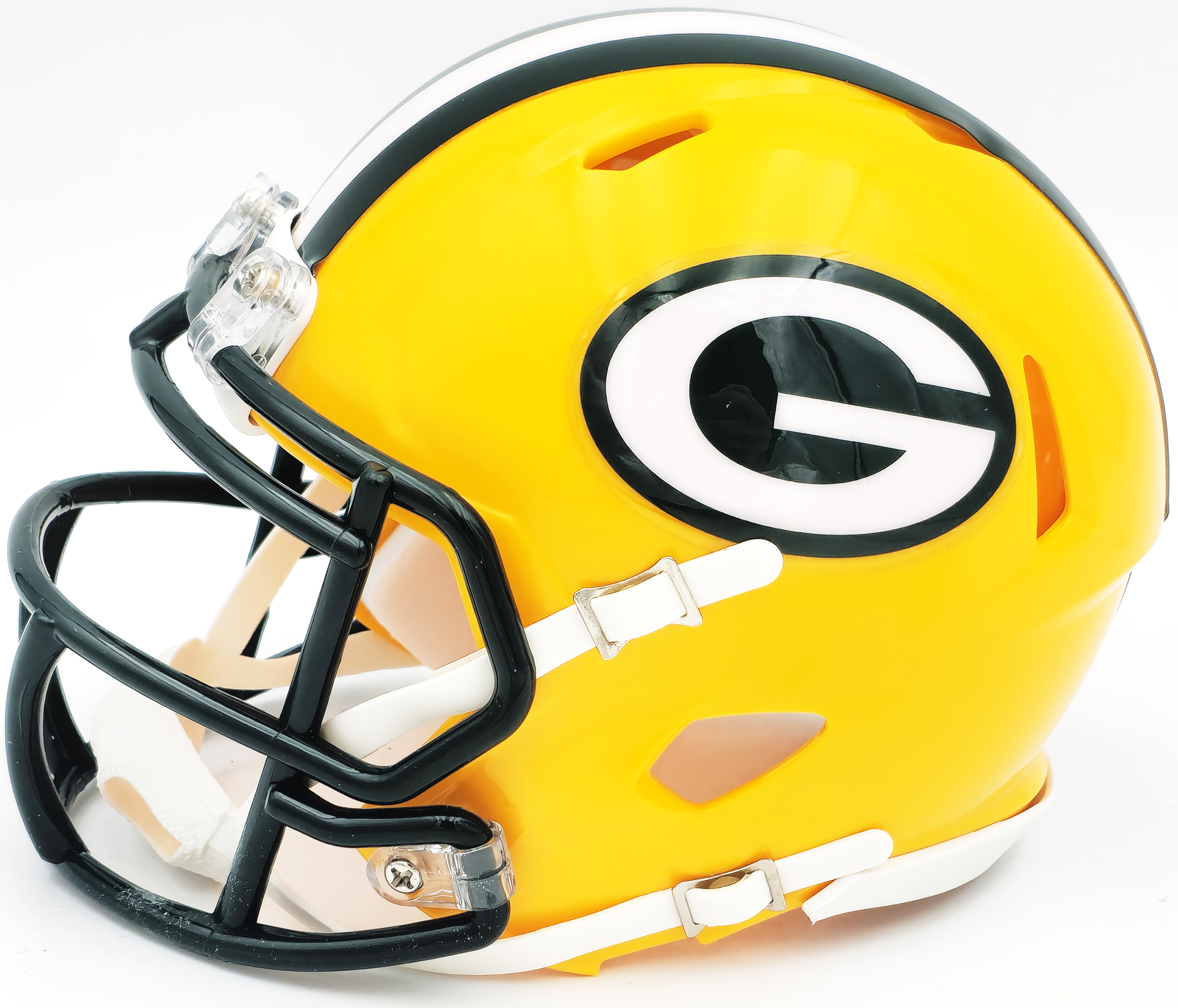Unsigned Green Bay Packers Yellow Speed Mini Helmet 228819