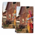 thumbnail image 2 of Farm Rooster Kitchen Towels Set of 2, Farmhouse Barn Funny Animals Butterfly Absorbent Dish Towels for Kitchen, Microfiber Hand Towel, Quick Drying Tea Towel for Cleaning Decorative Dishcloths, 2 of 7