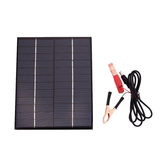 5.5W 12V Solar Panel Battery Charger Board Waterproof Polycrystalline Plate with Car Heating Kettle
