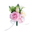 thumbnail image 3 of Romantic Wedding Party Nupcial Flor Rosa Mejor Decoración De Ramillete - Morado, Individual Indy Pink yotijar Ramillete de cosecha continental, 3 of 4