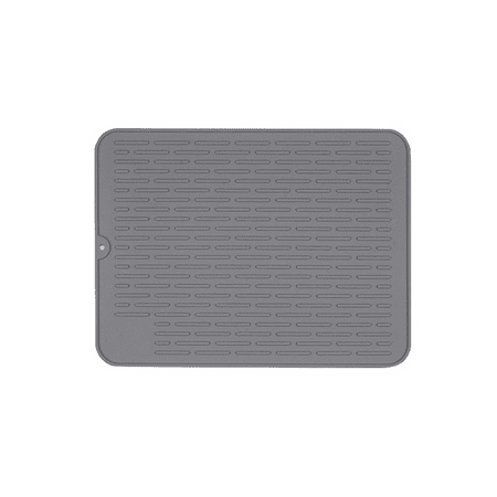 

1Pcs Silicone Dish Drying Mat Heat-Resistant Silicone Mat Non- Dish Drying Mat Silicone Drying Mat for Kitchen Gray